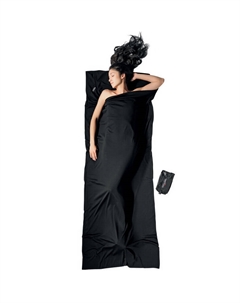 Спальный мешок Travel Простынный спальный мешок из мериносовой шерсти, черный Cocoon