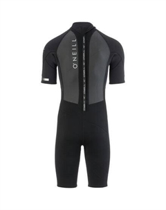 Весенний гидрокостюм Reactor II с молнией сзади и короткими рукавами толщиной 2 мм мужской, черный O`neill