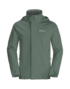Мужской походный дождевик, оливково-зеленый Jack wolfskin