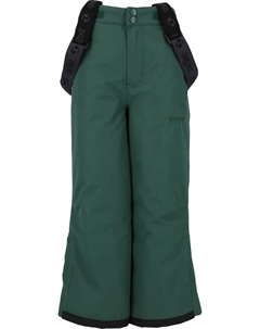 Лыжные брюки "Сохо" со съемными подтяжками, зеленый Zigzag