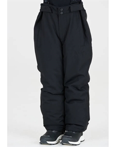 Лыжные брюки "Сохо" со съемными подтяжками, черный Zigzag