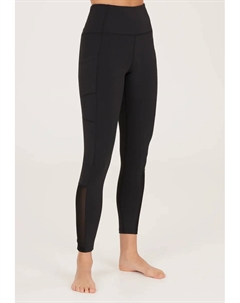 Тренировочные тайтсы "Elli" с плоскими швами и технологией Quick Dry, черный Athlecia