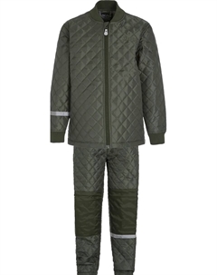 Лыжный комбинезон "Тигр" с теплой стежкой, серый Zigzag