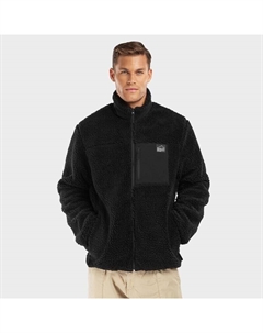 Мужская стильная куртка из шерпы Blackcomb черная Siroko