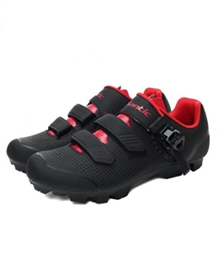 Велообувь MTB Cross Border Palladium, размер 42, черный/красный Santic