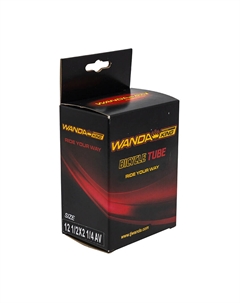 Велосипедная камера 12 1/2х2 1/4 AV 33 mm, черный Wanda