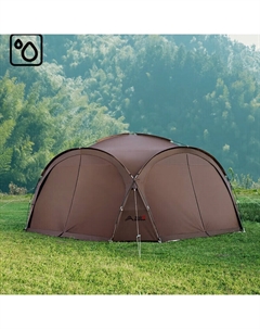 Юрта купольная палатка коричневого цвета | серебристая окраска | большой размер] купольная палатка 410*410*230 Bswolf