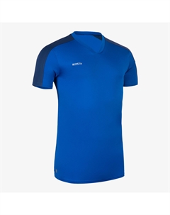 Футбольная рубашка с короткими рукавами для взрослых Essential - синяя Kipsta