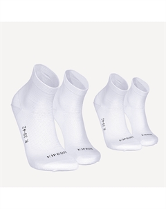 НАБОР ИЗ 2 ПАР НОСКОВ ДЛЯ БЕГА RUN500 FINE CREW Kiprun