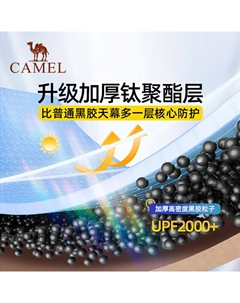 Уличная титановая виниловая палатка с навесом для кемпинга, защита от солнца и непромокаемый тент, оборудование 133CA6B015 Camel