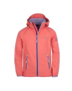 Детская куртка Softshell на молнии Rondane Pink, цвет rosa Trollkids