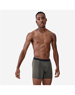 Мужские боксеры из дышащей микрофибры - Оливковый Kalenji