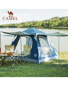 Уличная палатка, утолщенная складная трехдверная полностью автоматическая палатка, оборудование для кемпинга и дождя, 105-1, оранжевый, розовый Camel