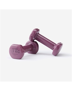 Гантели Fitness 1,5 кг, двойная упаковка, бордовый Domyos