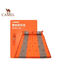 Автоматический надувной матрас, двойной напольный коврик для палатки, спальный коврик A8W05002, оранжевый и серый Camel
