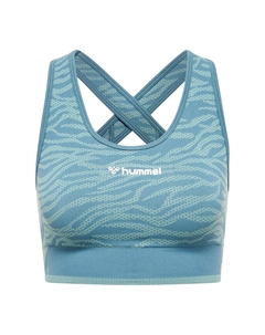 Hmlmt Saga Бесшовный спортивный топ Женский спортивный топ для йоги с технологией Beecool, цвет gruen Hummel