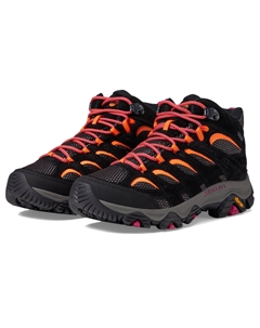 Треккинговые ботинки Moab 3 Mid Waterproof, черный/мультиколор Merrell