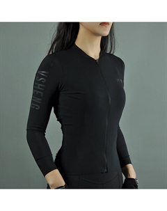 Велосипедное джерси женское EVD-Walker с длинными рукавами и защитой от солнца L, черный Mountainpeak