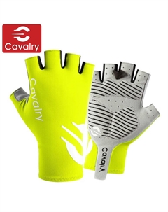Перчатки для велоспорта ветрозащитные M, флуоресцентно-желтый Cavalry