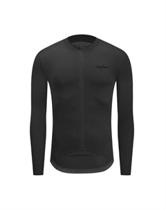 Велосипедное джерси мужское с длинными рукавами впитывающее пот XS-XXL, черный Mountainpeak