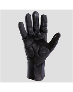 Велосипедные перчатки унисекс утепленные водонепроницаемые, черный Decathlon