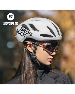 Велосипедный шлем цельный шоссейный унисекс, лунно-белый Rockbros