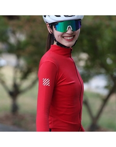 Кофта для езды на велосипеде с длинными рукавами, красный Mountainpeak