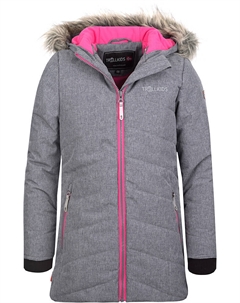 Лыжная куртка Lifjell, цвет Grau/Pink Trollkids