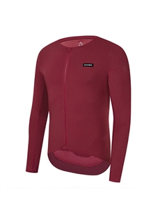 Мужская кофта для велоспорта без воротника и с длинными рукавами, бордовый Mountainpeak