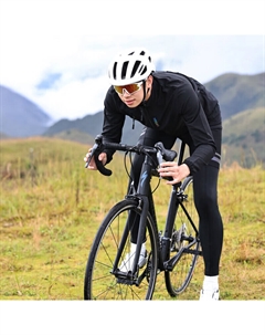 Мужская кофта для велоспорта с длинным рукавом, черный Mountainpeak