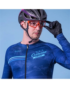 Мужская кофта для велоспорта с длинными рукавами на молнии L, синий Spakct