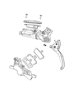 Тормоза Apex Hydraulic Post Mount disc caliper Sram