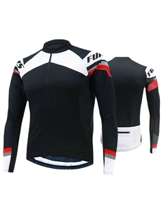 Мужская кофта для велоспорта с длинными рукавами, черно-белый Mountainpeak