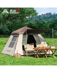 Палатка, уличная портативная складная полностью автоматическая палатка для парка, кемпинга, уличного двора, сыра, белого цвета, с серебряным покрытием, для 3-5 человек Bswolf