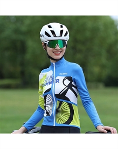 Кофта женская на молнии с принтом, синий Mountainpeak