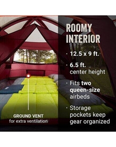 Палатка Skylodge Cabin: 8 человек, 3 сезона, цвет Blackberry Coleman