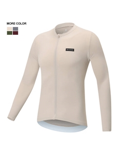 Кофта велосипедная весенне-летняя с длинными рукавами, кремово-белый Mountainpeak