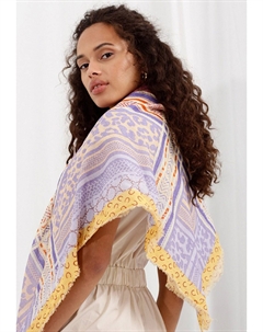 Шарф MIT QUADRATISCHEM MUSTER, цвет blau Codello