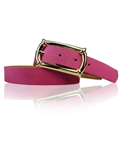 Кожаный ремень, розовый Fronhofer