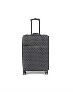 Большой чемодан с родиевым покрытием, черный Guess