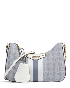 Сумка через плечо Adonide полиэстер, хлопок, синий Liu jo