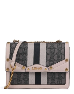 Сумка через плечо Adonide хлопок, искусственная кожа, серый Liu jo