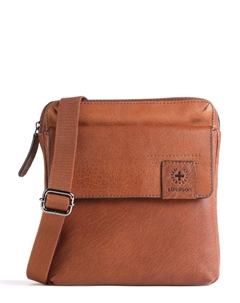 Сумка через плечо Hyde Park из зернистой яловой кожи, коричневый Strellson