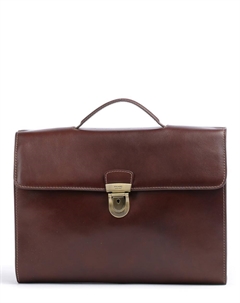 Портфель Toscana из мелкозернистой яловой кожи, коричневый Picard