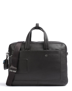 Портфель VIBE 15 дюймов из зерненой яловой кожи, коричневый Piquadro