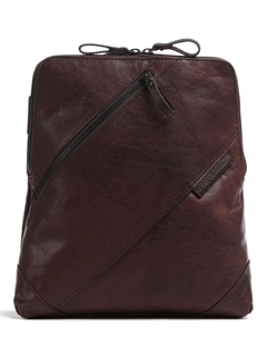 Рюкзак Bronco 12 дюймов из мелкозернистой кожи, коричневый Spikes & sparrow