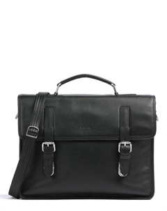 Портфель Milano из мелкозернистой яловой кожи, черный Picard