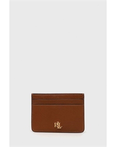 Кожаный визитница Lauren, коричневый Ralph lauren