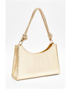 Сумка на плечо с узлом из золотой фольги Quiz