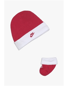 Шапочка Futura Hat And Bootie Baby Set, цвет rush pink Nike